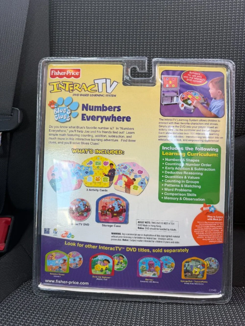 Vintage 2004 Fisher-Price Blues Clues InteracTV DVD Learning Toy Set